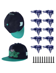Ganchos Adhesivos para Sombreros Hula Home - Paquete de 10 Azul