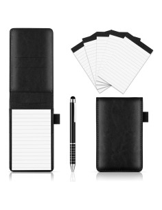 Conjunto de Bloc de Notas de Bolsillo Xhwykzz 7 Piezas Negro