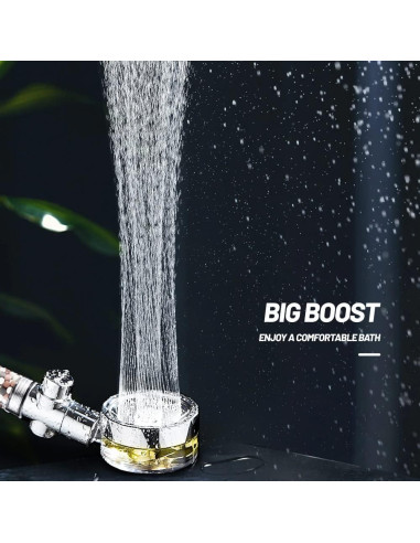 Cabezal de Ducha de Mano Alta Presión MineralStream TurboFan