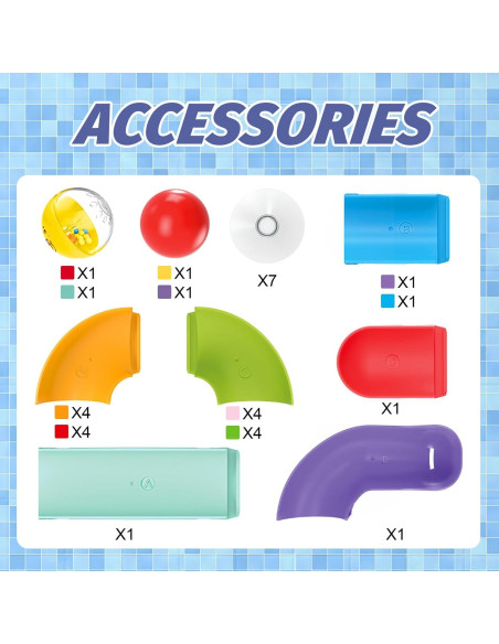 Juguetes de baño Think Wing 32 PCS para niños 3-8 años