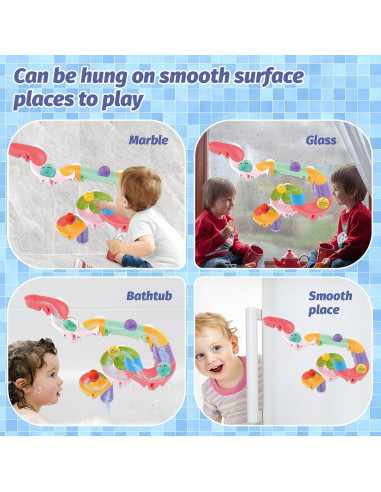 Juguetes de baño Think Wing 32 PCS para niños 3-8 años