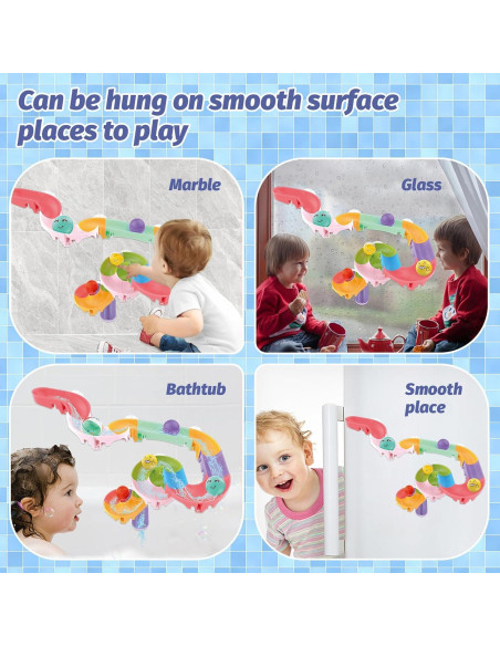 Juguetes de baño Think Wing 32 PCS para niños 3-8 años