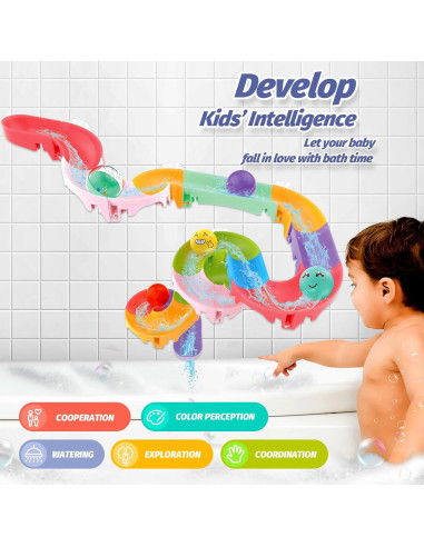 Juguetes de baño Think Wing 32 PCS para niños 3-8 años