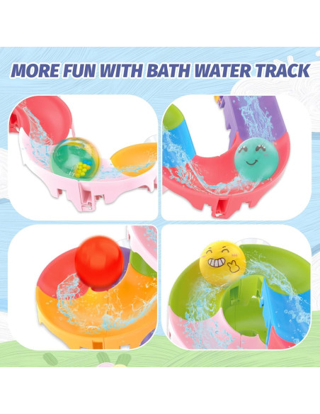 Juguetes de baño Think Wing 32 PCS para niños 3-8 años