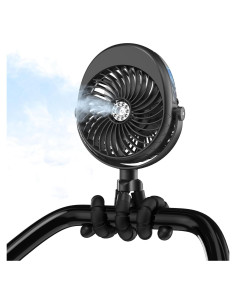 Ventilador de Cochecito COMLIFE F002 Portátil 4000mAh Negro