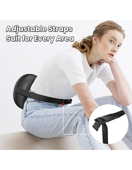 Almohada de Masaje Ajustable Massagease 8 Cabezas Calentada