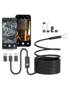 Cámara Endoscópica 5M HertzEagle IP67 con Luz Ajustable