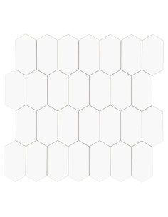 Azulejo Hexagonal Autoadhesivo El Plaza de Azulejos Blanco 30.48x29.21cm
