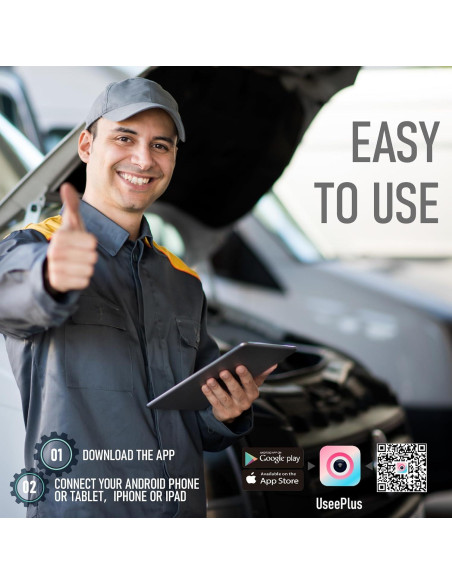 Cámara Endoscópica 5M HertzEagle IP67 con Luz Ajustable