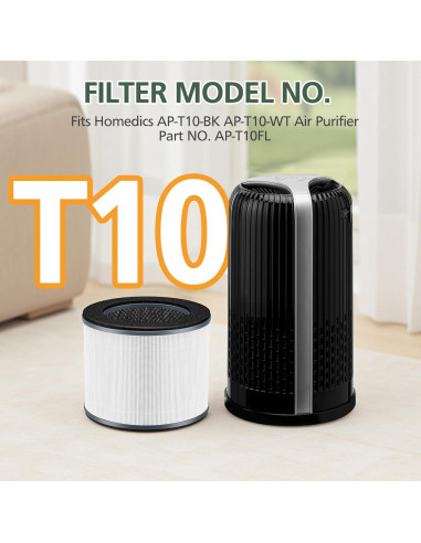 Filtro de Reemplazo Isinlive AP-T10FL para Purificador HoMedics