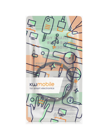 Cable de Auriculares kwmobile 150cm con Control de Volumen para Sony