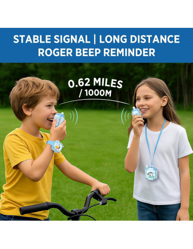 Walkie Talkies Recargables Turoytip para Niños Azul 2 Pcs