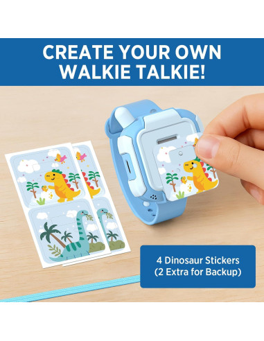 Walkie Talkies Recargables Turoytip para Niños Azul 2 Pcs