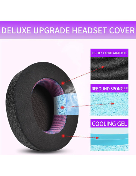 Almohadillas de Reemplazo Jomwag para SteelSeries ARCTIS NOVA PRO