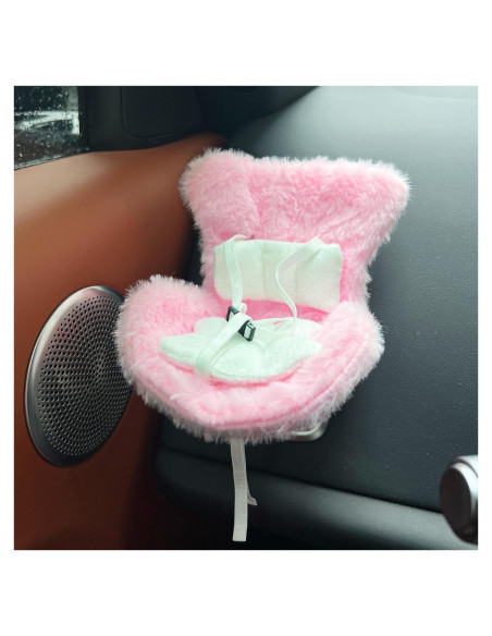 Accesorios de Muñeca TDDS9 Asiento de Coche Rosa 15-17cm