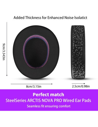 Almohadillas de Reemplazo Jomwag para SteelSeries ARCTIS NOVA PRO