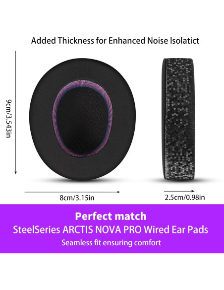 Almohadillas de Reemplazo Jomwag para SteelSeries ARCTIS NOVA PRO