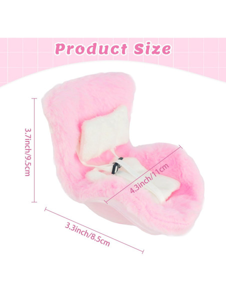 Accesorios de Muñeca TDDS9 Asiento de Coche Rosa 15-17cm