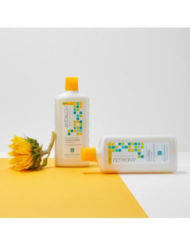 Acondicionador Brillante Andalou Naturals 321g - Girasol y Cítricos