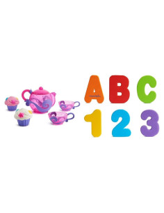 Juego de Té y Cupcake Munchkin Juguete de Baño + Letras y Números