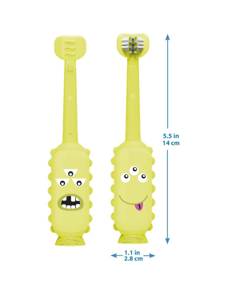 Cepillo de Dientes Dr. Brown's ToothScrubber Niños Verde 1-4 Años
