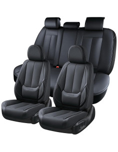 Cubiertas de Asientos de Auto Coverado SCU003 Negras Juego Completo 2
