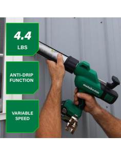 Pistola de Calafateo Inalámbrica Metabo HPT 18V AC18DAQ4 2