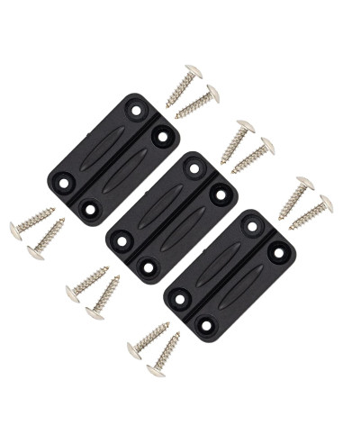 Paquete de 3 Bisagras NeverBreak para Enfriadores Igloo - Negro