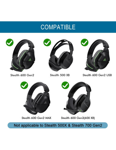 Almohadillas de Gel Refrigerante GVOEARS para Auriculares Turtle Beach