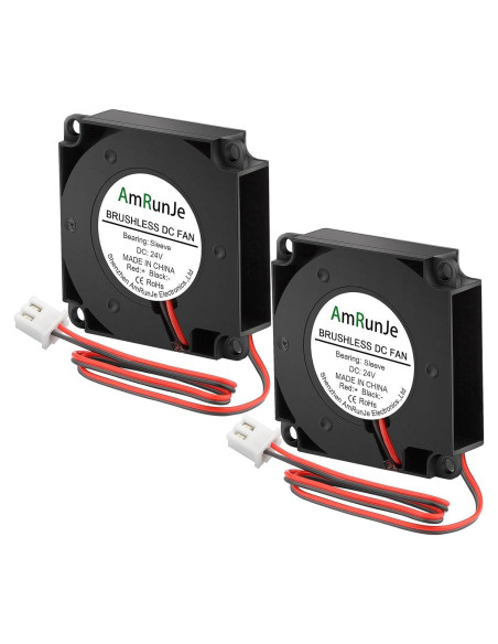 2 Ventiladores de Reemplazo 40mm 24V AmRunJe 9500 RPM