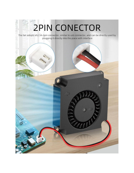 2 Ventiladores de Reemplazo 40mm 24V AmRunJe 9500 RPM