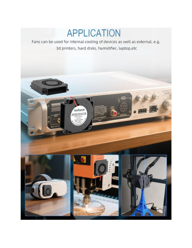 2 Ventiladores de Reemplazo 40mm 24V AmRunJe 9500 RPM