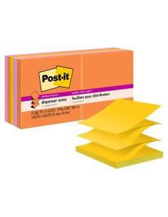 Notas Adhesivas Super Sticky Post-it 3x3 cm 10 Blocs Energy Boost