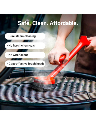 Cepillo de Parrilla ThermoMaven BQ03 Libre de Cerda 43 cm