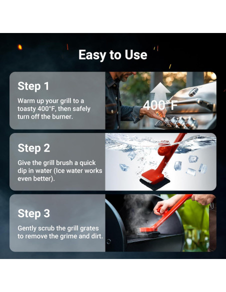 Cepillo de Parrilla ThermoMaven BQ03 Libre de Cerda 43 cm