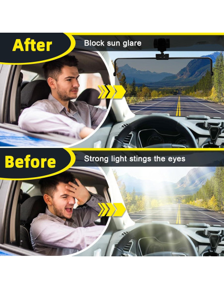 Extensor de Visera Solar DoouBao 2 PCS UV400 Antirreflejo Extensor de Visera Solar DoouBao 2 PCS UV400 Antirreflejo