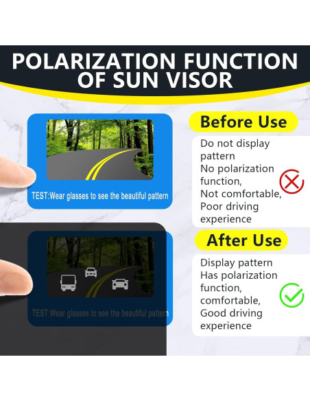 Extensor de Visera Solar DoouBao 2 PCS UV400 Antirreflejo Extensor de Visera Solar DoouBao 2 PCS UV400 Antirreflejo