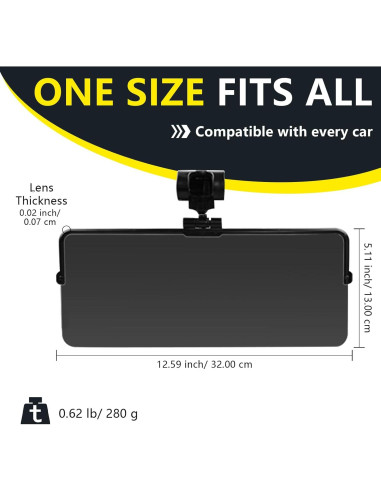 Extensor de Visera Solar DoouBao 2 PCS UV400 Antirreflejo