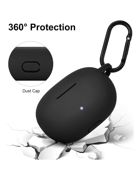 Funda de Silicona AIRSPO para Beats Studio Buds 2021 - Negro