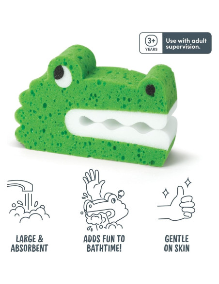 Esponja de Baño para Niños Fred Bath Biters Cocodrilo