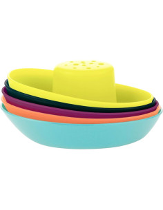 Boon Fleet Juguete de Baño para Bebés - 5 Barcos Apilables 2