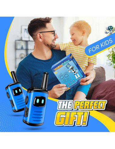 Walkie Talkies Recargables Comedyfun para Niños 3-8 Años