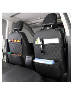 Protector de Respaldo de Asiento TAIKOO con Organizador Negro
