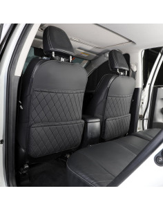 Protector de Respaldo de Asiento TAIKOO con Organizador Negro 2