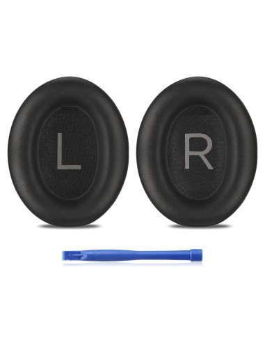 Almohadillas de Repuesto Damex para Auriculares Bose QC 45/45 SE - Espuma de Memoria Engrosada, Color Negro