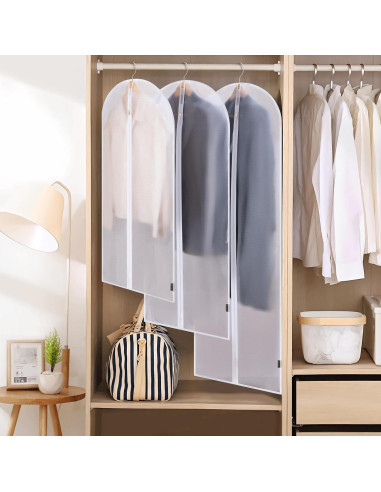 Bolsas de Ropa Translúcidas BALEINE 40" 2PK PEVA Negro