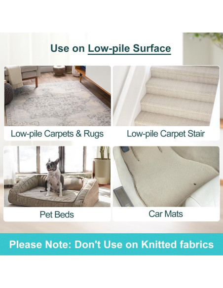 Juego de Rastrillos para Alfombra Airbee - Eliminación Pelo Mascotas