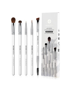 Juego de Brochas para Ojos EIGSHOW 5 Piezas Veganas Blanco