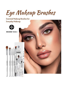 Juego de Brochas para Ojos EIGSHOW 5 Piezas Veganas Blanco 2