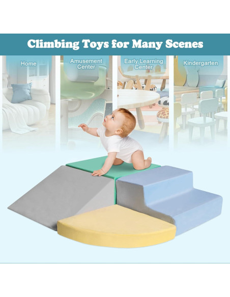 Bloques de Escalada de Espuma HHH HIKECUCAN - 4 Piezas para Niños